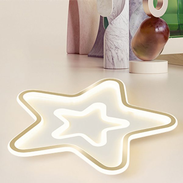 Nordic Simple LED Ultra-thin Five Pointed Star Ceiling Light Kid's Bedroom Lamp - Image 6
