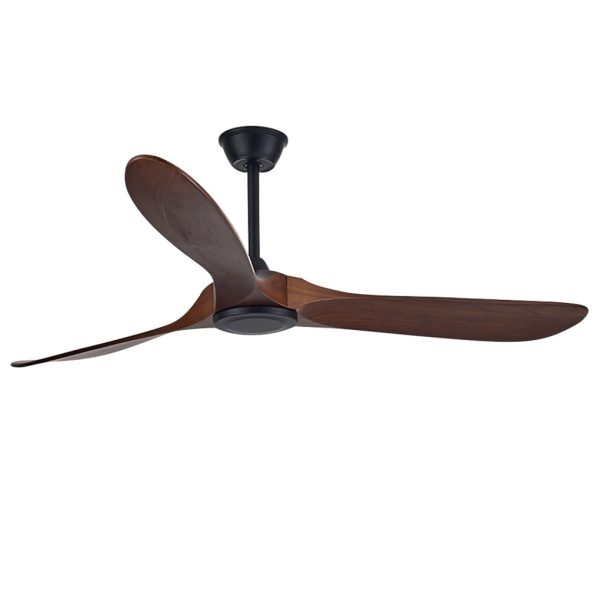 Retro Solid Wood Frequency Conversion Silent Dimming Ceiling Fan with Lights - Image 12