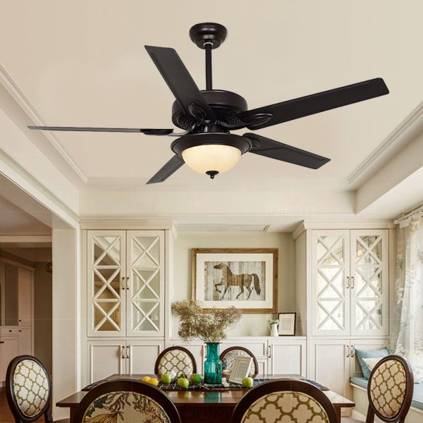 52 Inches Variable Frequency Mute Intelligent Timing Remote Control Ceiling Fan Light - Image 2