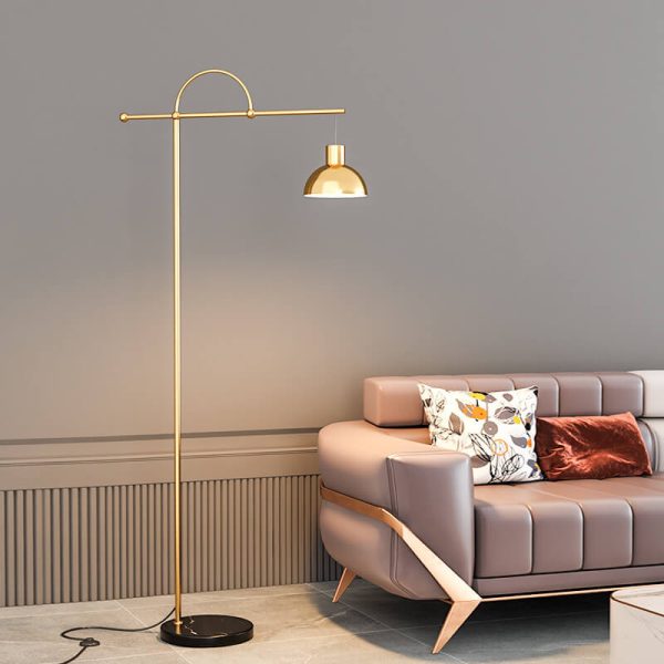 Post-modern Creative Fishing Rod Dome Shade 1-Light Standing Floor Lamp - Image 2