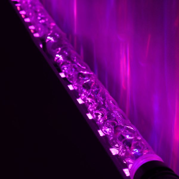 Modern Art Deco Dynamic Water Pattern Rectangle Cylinder Aluminum Acrylic LED Standing Floor Lamp For Living Room - Image 12