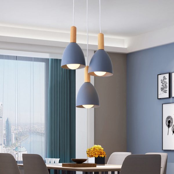 Nordic Minimalist Macaron Solid Color 1/3-Light Chandelier - Image 14