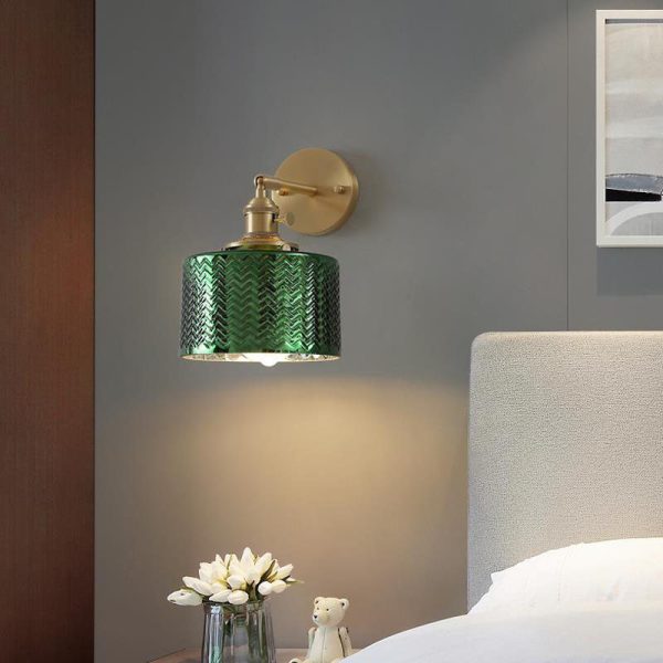 Nordic Minimalist Creative Brass Cylinder 1-Light Wall Sconce Lamp - Image 2