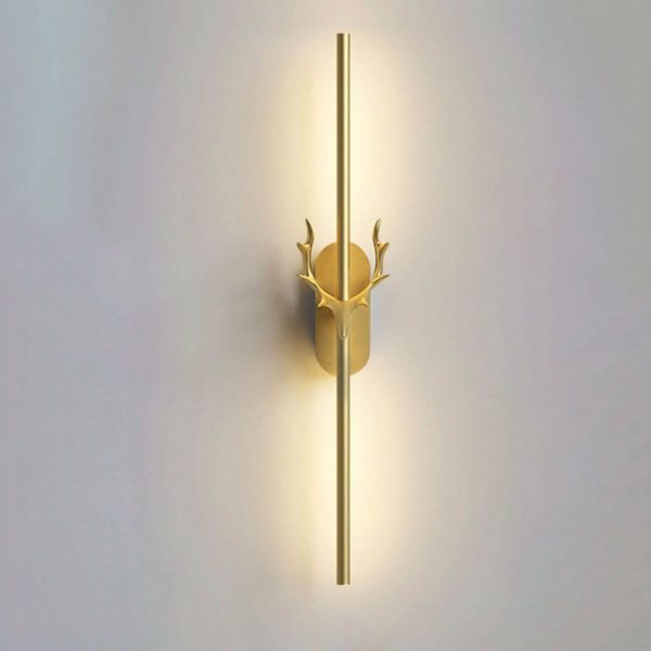 Modern Light Luxury Aluminum Long Strip Antler Shape LED Wall Sconce Lamp - Image 14