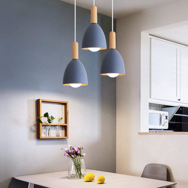 Nordic Minimalist Macaron Solid Color 1/3-Light Chandelier - Image 4