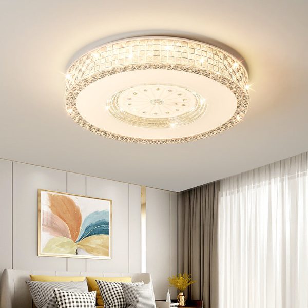 Light Luxury Round Acrylic Starlight LED Flush Mount Ceiling Light - Image 9