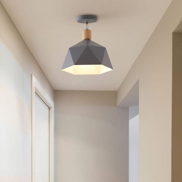 Modern Minimalist Macron Semi-Flush Mount Light - Image 6