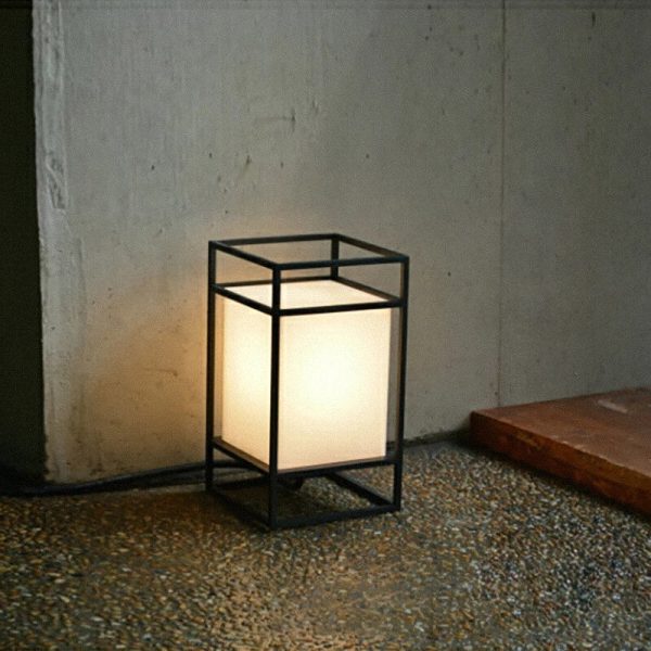 Japanese Tatami Rectangular Iron Fabric 1-Light Standing Floor Lamp - Image 11