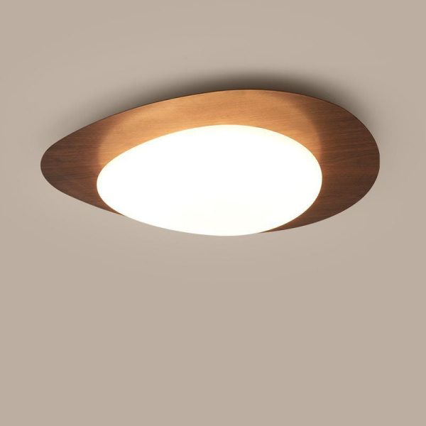 Contemporary Scandinavian Pebble Shape Iron Acrylic LED Flush Mount Ceiling Light For Bedroom - Image 22