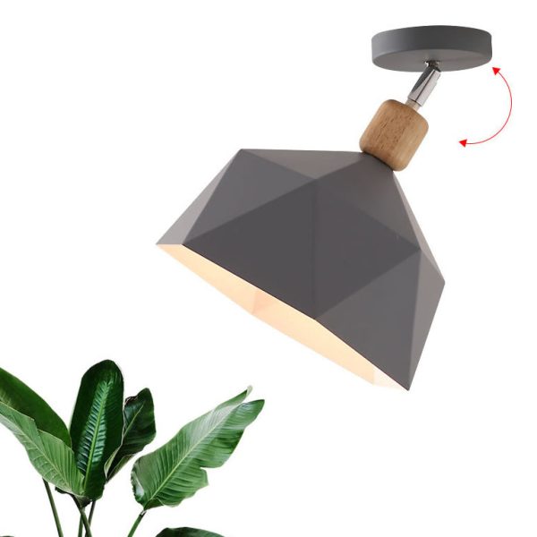 Modern Minimalist Macron Semi-Flush Mount Light - Image 7