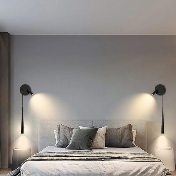 Nordic Minimalist Long Cylindrical Spotlight LED Wall Sconce Lamp - Image 24