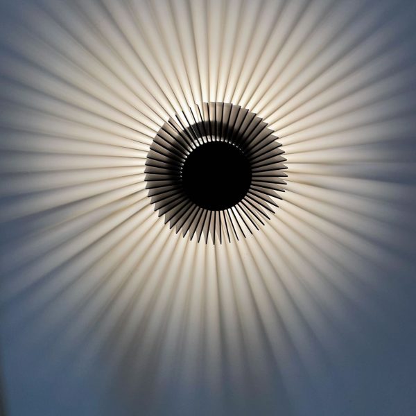 Modern Minimalist Aluminum Round Sun Flower Design LED Wall Sconce Lamp For Living Room - Image 3