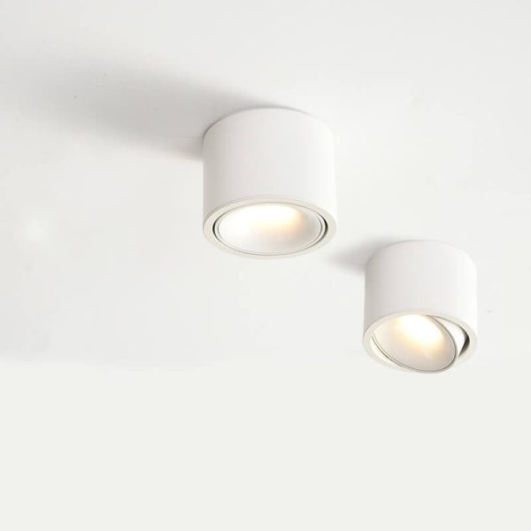 Modern Minimalist Round Spotlight Adjustable LED Flush Mount Ceiling Light - Image 2