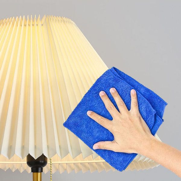 Japanese Simple Pleated Cone Shade Marble Base 1-Light Standing Floor Lamp - Image 8
