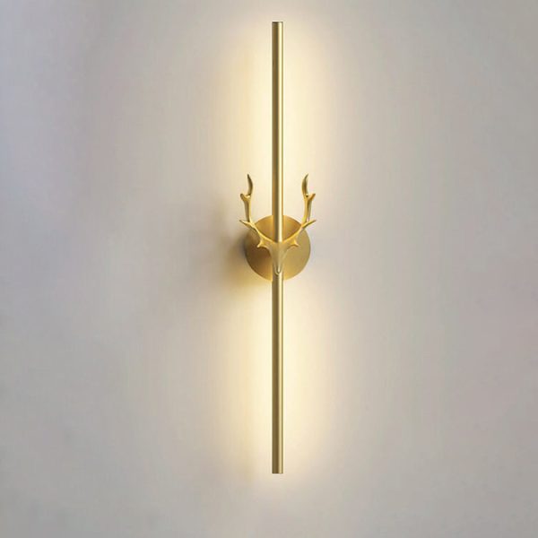 Modern Light Luxury Aluminum Long Strip Antler Shape LED Wall Sconce Lamp - Image 17