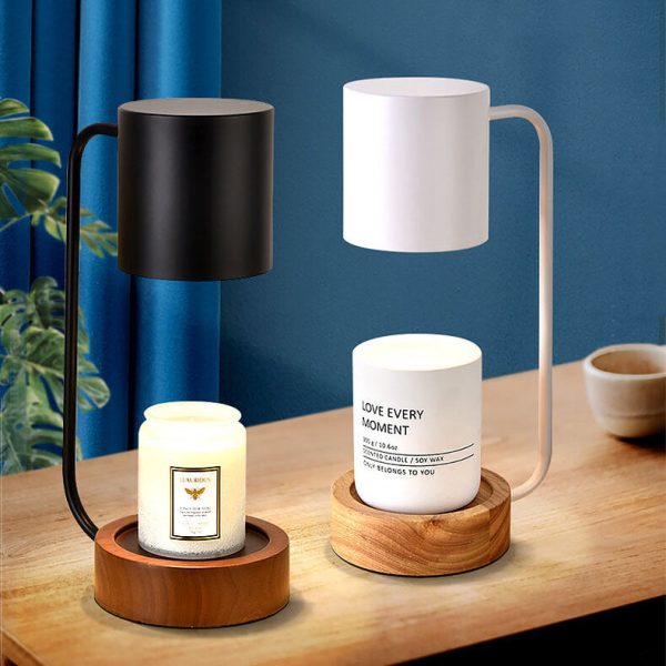 Japanese Minimalist Wood Timing Dimming 1-Light Melting Wax Table Lamp - Image 10