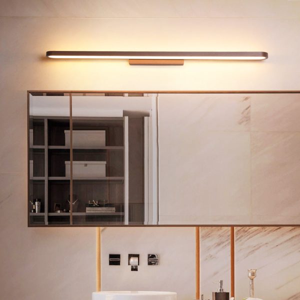 European Minimalist Circular Aluminum Vanity Light LED Mirror Front Wall Sconce Lamp - Image 5