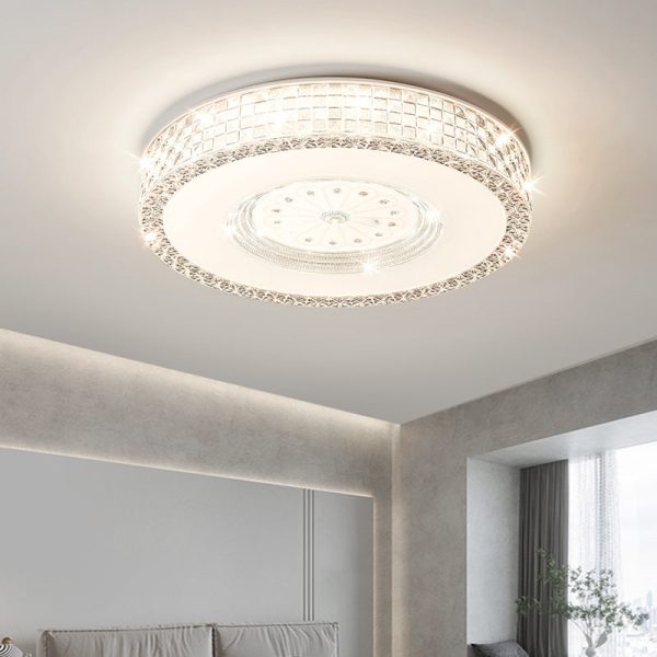 Light Luxury Round Acrylic Starlight LED Flush Mount Ceiling Light - Image 2