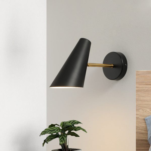 Contemporary Nordic Iron Horn Rotatable 1-Light Wall Sconce Lamp For Living Room - Image 2