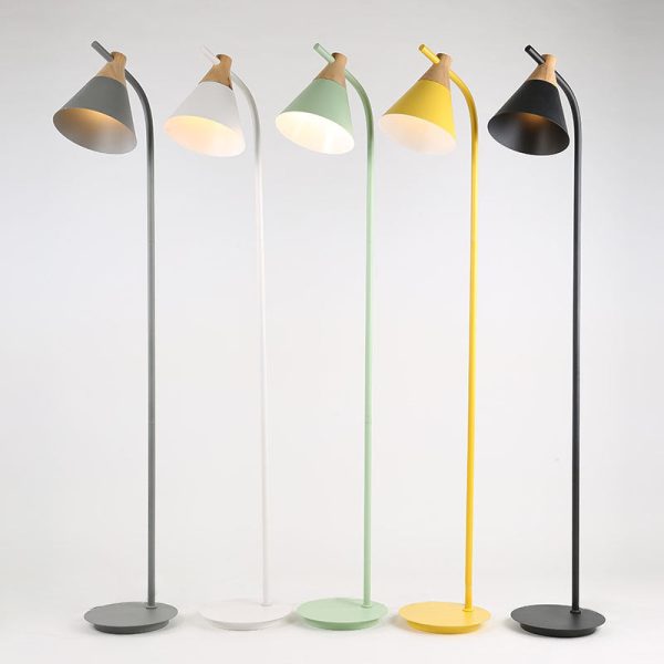 Nordic Creative Macaron Cone Shade 1-Light Standing Floor Lamp - Image 8