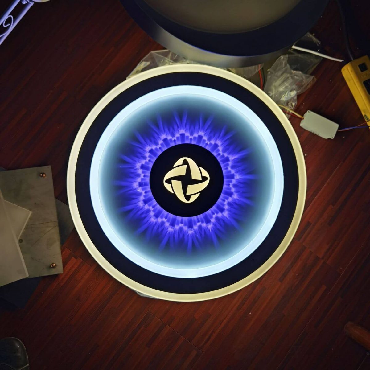 Round Acrylic Simple LED Flush Mount Light - Image 4