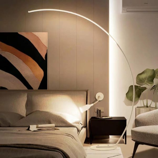 Fishing Rod Shaped 1-Light Arc Circular LED Floor Lamps - Image 6