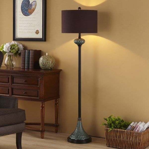 European Light Luxury With Plate Ceramic Hardware Fabric 1-Light Standing Floor Lamp - Image 15