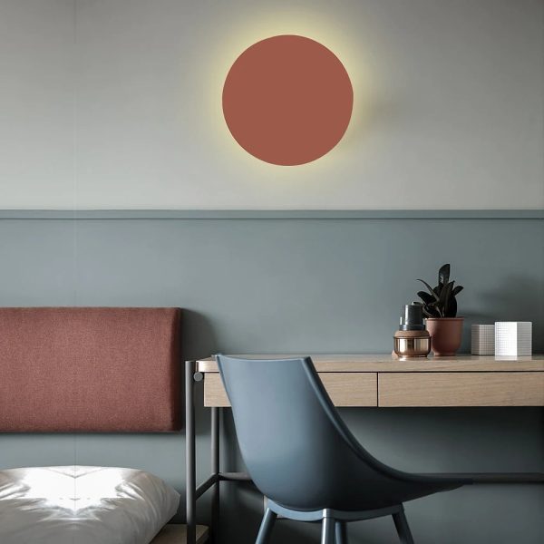 Modern Minimalist Colorful Round Iron LED Wall Sconce Lamp - Image 24
