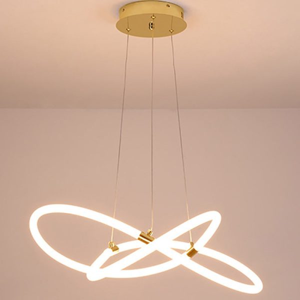 Nordic Creative Acrylic Bending Tube Island Light LED Chandelier - Image 13