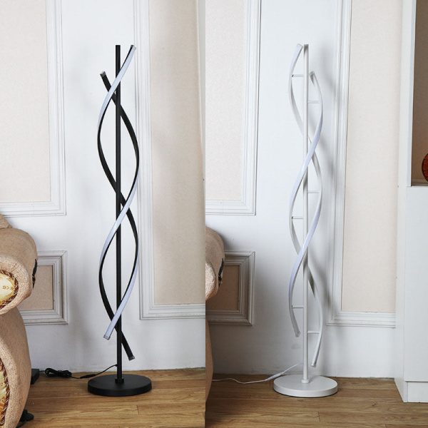 Minimalist 1-Light Spiral LED Standing Floor Lamps - Image 10