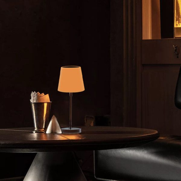 Solar Modern Simple Iron Cylinder Outdoor LED Table Lamp - Image 7