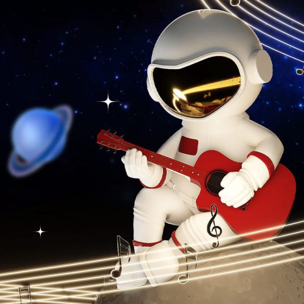 Modern Creative Flying Saucer Space Astronaut Children LED Chandelier - Image 4