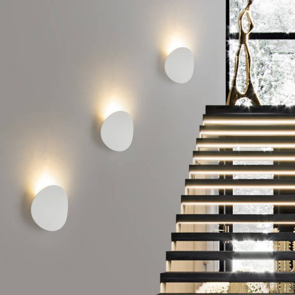 Minimalist Round 1-Light LED Indoor Outdoor Wall Sconce Lamp - Image 6