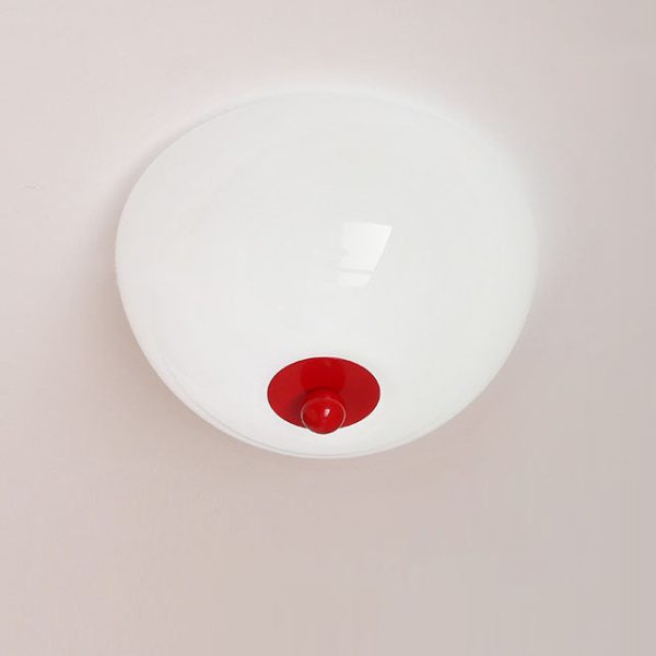 Nordic Minimalist Iron Round Glass Shade 4-Light Flush Mount Ceiling Light - Image 15