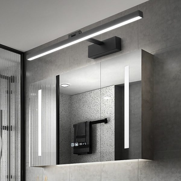 Modern Minimalist Long Iron Aluminum PC LED Vanity Light Wall Sconce Lamp For Bathroom - Image 16