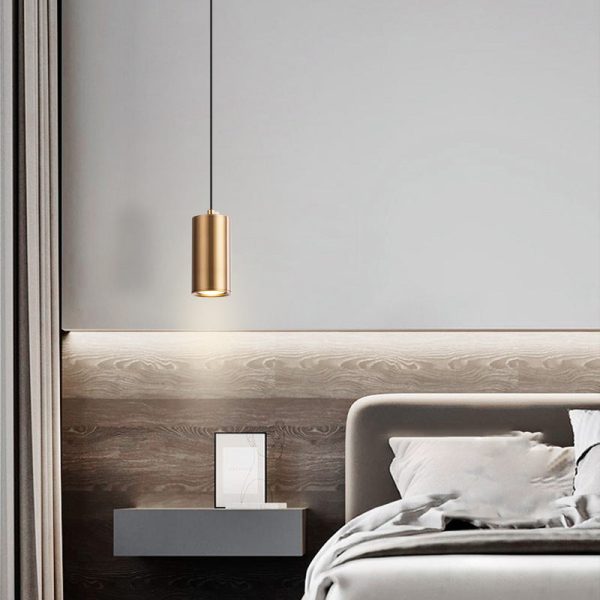 Nordic Minimalist Column Iron Mini 1-Light Pendant Light - Image 2