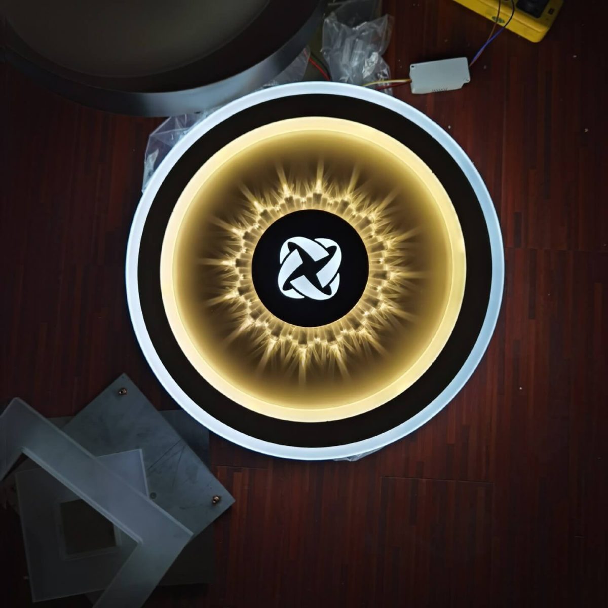 Round Acrylic Simple LED Flush Mount Light - Image 5