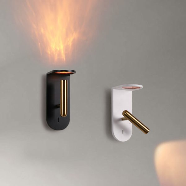Industrial Creative Flame Light Shadow Rotatable Adjustable LED Wall Sconce Lamp