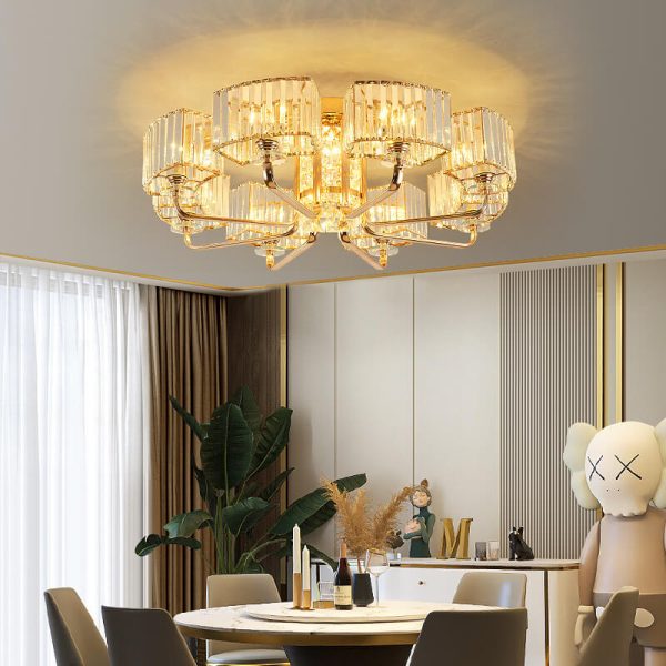 Modern Light Luxury Crystal 6/8/10/12- Light Flush Mount Ceiling Light - Image 5