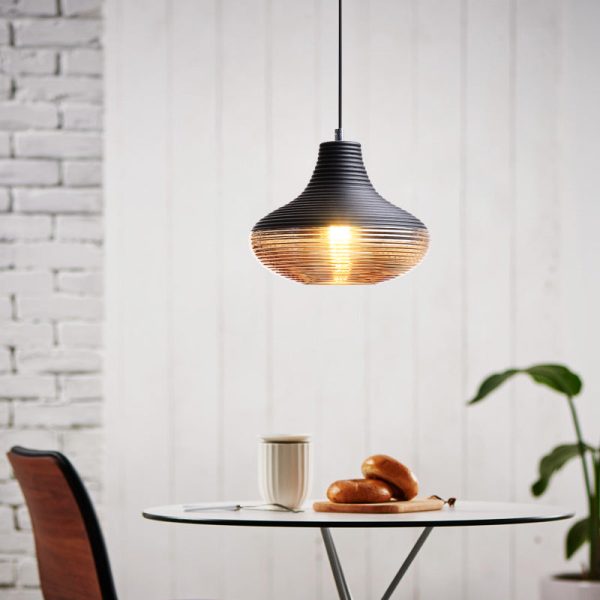 Contemporary Scandinavian Cylinder Oval Iron Glass 1-Light Pendant Light For Living Room - Image 12