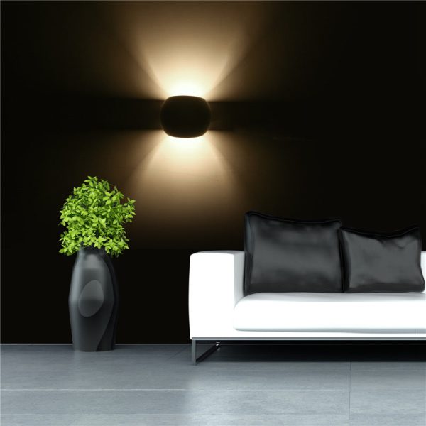 Modern Simple Round Drum Up and Down 1-Light  Wall Sconce Lamp - Image 7