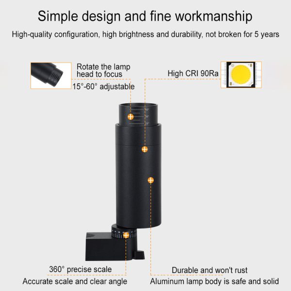 Modern Minimalist Adjustable Dimmable Focus Dimming Spotlight Tubular Track Lighting 3/4/5 Light LED Flush Mount For Living Room - Image 13
