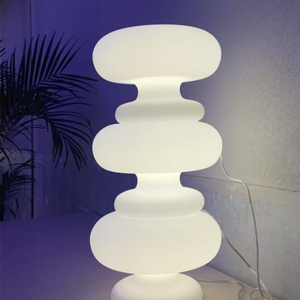 Danish Milk White Mushroom 1-Light Table Lamp - Image 9