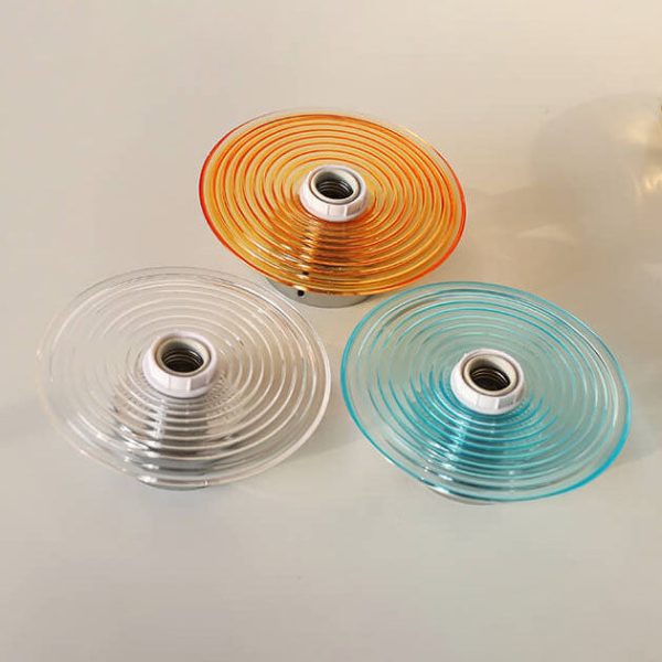 Modern Creative Water Ripple Transparent Glass Iron 1-Light Wall Sconce Lamp - Image 6