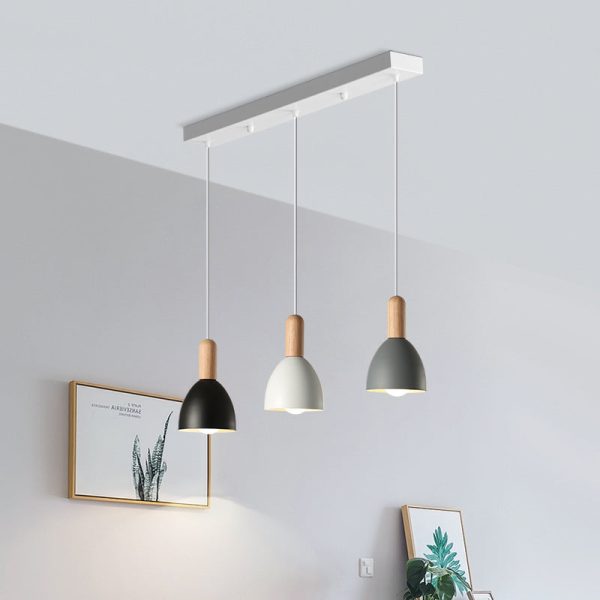 Nordic Minimalist Macaron Solid Color 1/3-Light Chandelier - Image 16