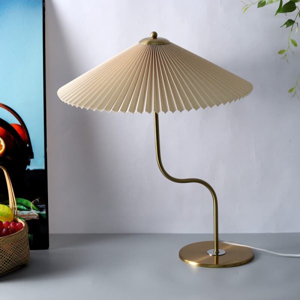 Retro Pleated Umbrella Shaped 1-Light Decorative Table Lamp - Image 9
