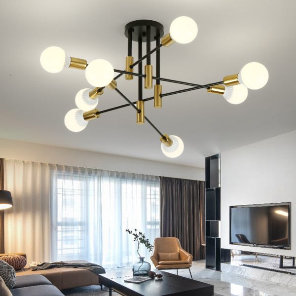 Nordic Minimalist Iron 4/6/8-Light Island Light Chandelier - Image 12