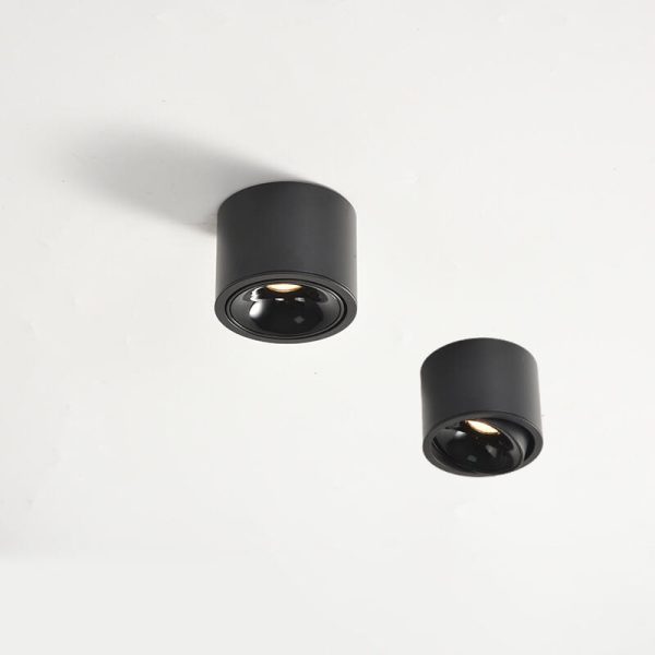Modern Minimalist Round Spotlight Adjustable LED Flush Mount Ceiling Light - Image 7