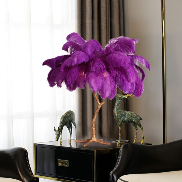 O'Moore Nordic Luxury Unique Ostrich Feather Floor Lamp/Table Lamp - Image 44