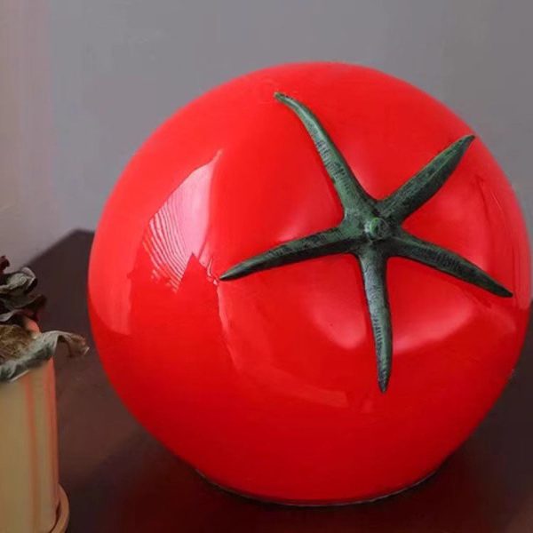 Modern Art Deco Resin Tomato Decorative USB LED Table Lamp For Living Room - Image 6